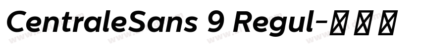 CentraleSans 9 Regul字体转换